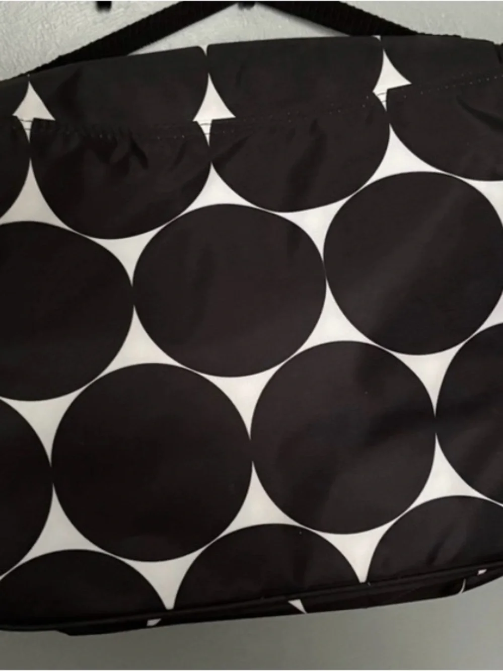 thirty-one Black and White Large Polka Dot Skirt